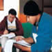 Photograph of 2 students reading